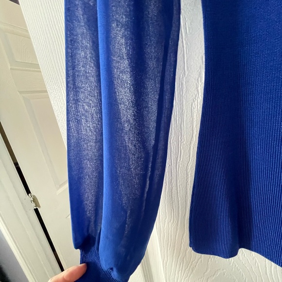 INC International Concepts Blue Mock Turtleneck Size Petite Small NWT - Picture 4 of 8